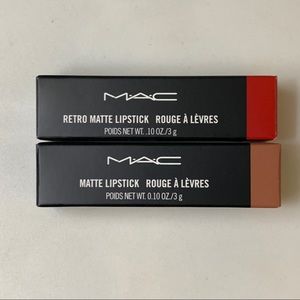 Mac Cosmetics Lipsticks Ruby Woo and Yash
